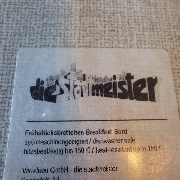 Stuttgart‎ German Breakfast Board City Skyline Heat Resistant Made In Germany - Picture 6 of 9